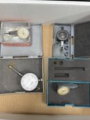 Box of Various Dial Indicators and Drop Dial Indicator, Mitutoyo, Brown & Sharpe