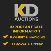 ALL INVOICES MUST BE PAID IN FULL WITHIN 24 HOURS OF CLOSING OF THE SALE.