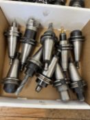 (10) CT 40 Boring Bar & Shell Mill Holders