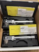 (2) New Mitutoyo Absolute Coolant Proof 6" Digital Calipers