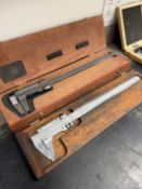 Starrett 14" & Mitutoyo OD/ID Calipers in Boxes