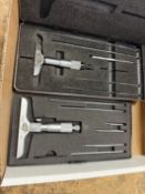 (2) 0"-6" Depth Micrometer Sets - Standard & Starrett