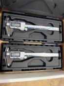 (2) Mitutoyo Absolute Coolant Proof 6" Digital Calipers