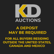 BUYERS LOCATED OUTSIDE THE UNITED STATES, CANADA, OR MEXICO WILL BE REQUIRED TO PROVIDE A DEPOSIT