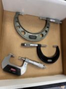 (3) Thread Micrometers - SPI, Starrett & Mitutoyo
