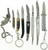 Konvolut von 8 Miniaturmessern
