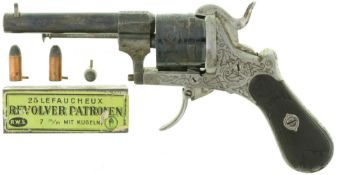 Stiftfeuerrevolver, belgisch, Kal. 7mmLF