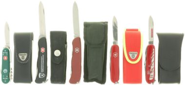 Konvolut von 5 Victorinox Messer