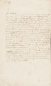 Immanuel Kant, Eigh. Brief. m. U. an Prof. Samuel Gottlieb Wald