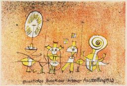 Paul Klee, Die heitere Seite. Postkarte zur Bauhaus-Ausstellung