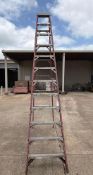 Green Bull 12' Fiberglass Extension Ladder