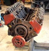 Small Block Chevrolet Engine with Engine Stand - Casting No. 3782870
