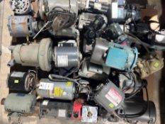 Pallet of Assorted 2.5 HP to 5 HP Industrial AC Motors and Gearmotors