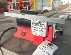 Chicago Electric Power Tools Mighty-Mite 4" Table Saw - Compact Bench-Top Saw