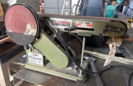 Central Machinery 4 in. x 36 in. Belt & 6 in. Disc Sander - Combination Benchtop Sander