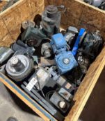 Crate of Assorted 5 HP to 15 HP Industrial AC Motors and Gearmotors
