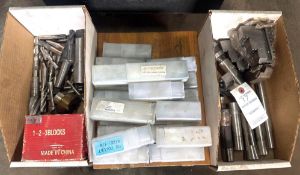 Assorted Machinist Tooling Lot - Drill Bits, Cutting Bits, Collets & Lathe Tool Holders