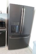 GE Refrigerator, Adora Model DFE28JELHDS side by side over freezer ice maker and water dispenser