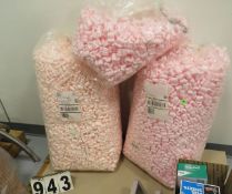 bag of Pink Foam peanuts