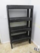 wood book case 33" w x 61" h x 15" deep