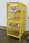 Uline bottle gas cage 31" wide x 38" dewep x 72" high