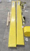 Osha approved pair 9' fork lift extensions 7 1/2" wide