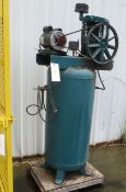 2 hp upright air compressor with 80 gallon tank working ok