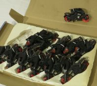 case of 12 plastic die cast Ninja Rider friction powered