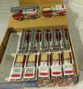 die cast metal fire trucks including ladders and hose trucks