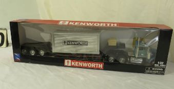 Kenworth tractor and trailer sets with container box 1:32 die cast metal