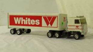 tin 9670 International toy truck with Whites trailer (no box)