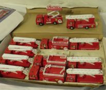 fire trucks die cast metal fire trucks mixed (4) ladder (4) bucket trucks, (4) rescue trucks
