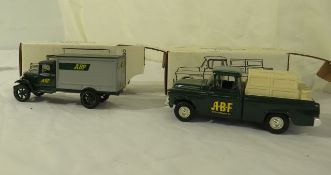 die cast ERTL truck banks 1955 pickup 1931 Hawkeye straight truck
