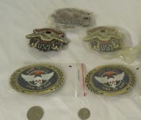 custom made brass Harley Davidson belt buckles 3 1/4" x 2 1/4"