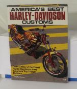 "America's Best Harley Davison Customs" 160 page soft cover color pictorial book of some wild Har...