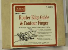 NOS Sears Craftsman 25173 router edge guide and contour finger kit