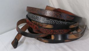 Vintage Harley Davidson Cowhide Belts, sizes 32"-46"
