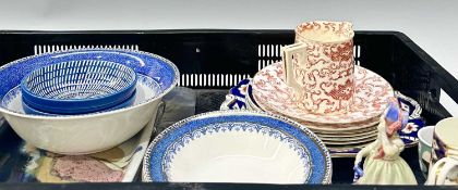 A collection of various ceramics to include: a Minton milk jug, h: 8.7cm and two side plates; Alfred
