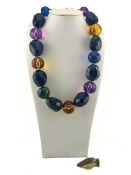A bead necklace, attributed to Eileen Coyne