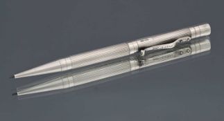 An Elizabeth II silver mechanical pencil, by Yard-o-Led Co., Birmingham 2002, the body