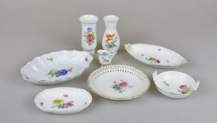 Konvolut Meissen und KPM, 8 Stück