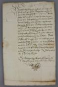 BAYERN - Brief von WILHELM V., gen. der FROMME