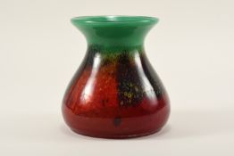 WMF Ikora Vase (um 1930) – Entwurf Karl Wiedmann, Glas, H 13,7cm