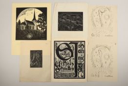 Daniel Greiner (1872–1943) Druckgrafiken u. a. Titelblatt zum Johannisevangelium (vor 1932)