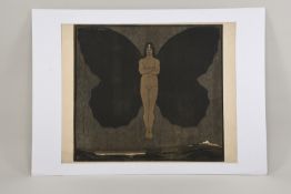 Daniel Greiner (1872–1943) Schmetterlingsfrau (um 1900)