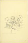 Alberto Giacometti; Bouquet dans un vase (recto) - Tête de la mère (verso)