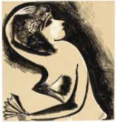 Marc Chagall; Nu à l'éventail