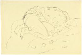 Gustav Klimt; Liebespaar nach rechts