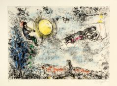 Marc Chagall; Les amoureux dans le ciel à St-Paul