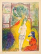 Marc Chagall; Blatt 1 der Folge "Four Tales from the Arabian Nights"